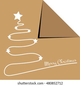 Happy New Year 2017 modern minimalistic card - vintage blue styled version, eps stock image.