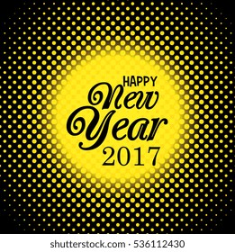 happy new year 2017 poster