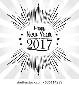 happy new year 2017 poster