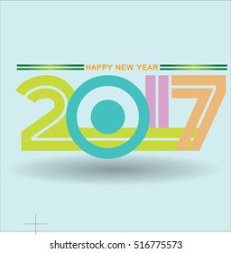 Happy new year 2017 technology style