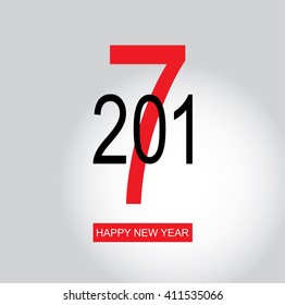 Happy new year 2017 Text Design