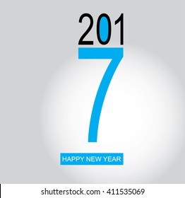 Happy new year 2017 Text Design