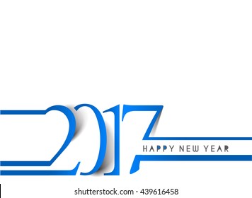 Happy new year 2017 Text Design vector