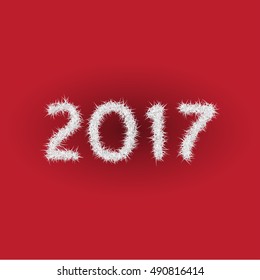 Happy New Year 2017 text design
