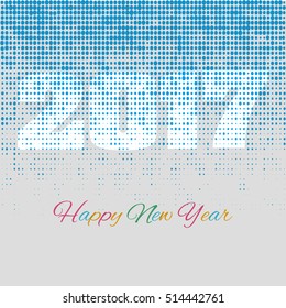 Happy new year 2017 Text Design vector