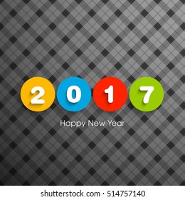 Happy new year 2017 Text Design vector