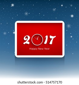 Happy new year 2017 Text Design vector