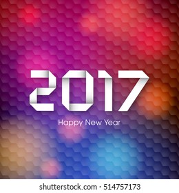 Happy new year 2017 Text Design vector