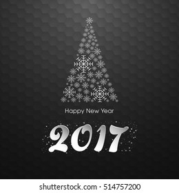 Happy new year 2017 Text Design vector