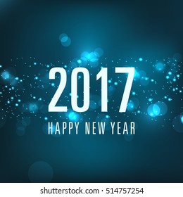 Happy new year 2017 Text Design vector
