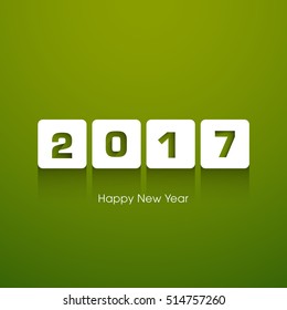 Happy new year 2017 Text Design vector