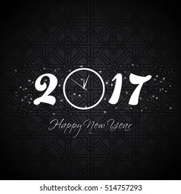 Happy new year 2017 Text Design vector