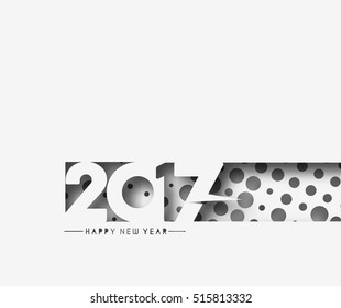 Happy new year 2017 Text Design vector