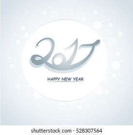 Happy New Year 2017 text design vector