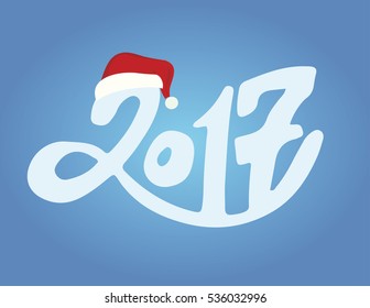 Happy new year 2017 Text Design vector