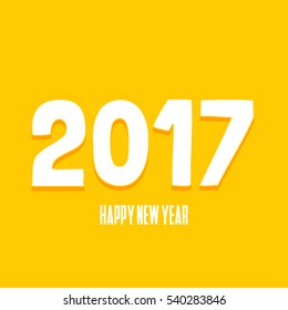 Happy new year 2017 Text Design vector