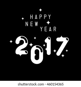 Happy new year 2017 theme. Vector illustration