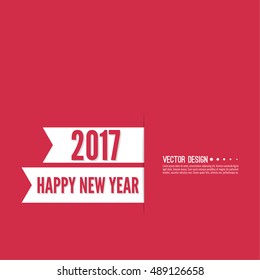 Happy new year 2017 theme.