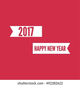 Happy new year 2017 theme.