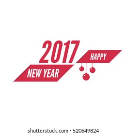 Happy new year 2017 theme.