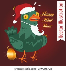Happy New Year 2017. Vector illustration.