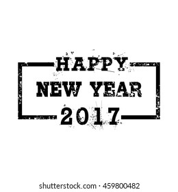 Happy new year 2017. vector illustration