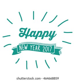 Happy New Year 2017 Vector Illustration