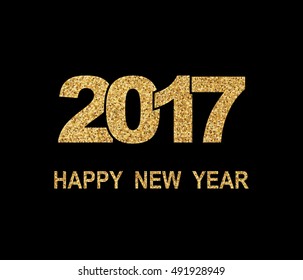 Happy New Year 2017. Vector New Year background