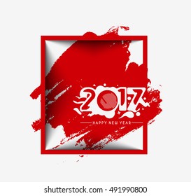 Happy new year 2017 Vector Design Background