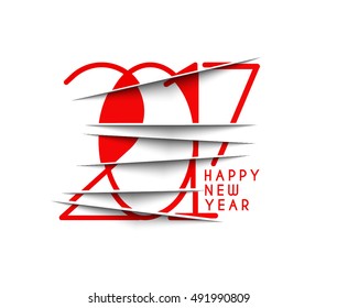 Happy new year 2017 Vector Design Background