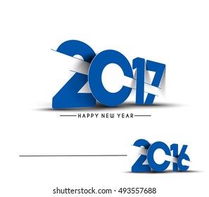 Happy new year 2017 Vector Design Background