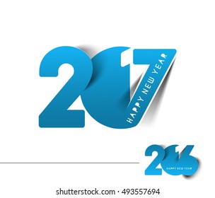 Happy new year 2017 Vector Design Background