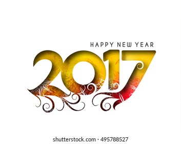 Happy new year 2017 Vector Design Background