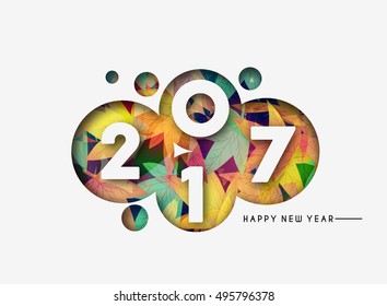Happy new year 2017 Vector Design Background