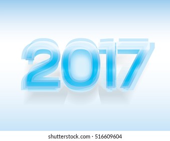 Happy new year 2017 vector background for Greeting Card, Calendar Cover, Website landing page.