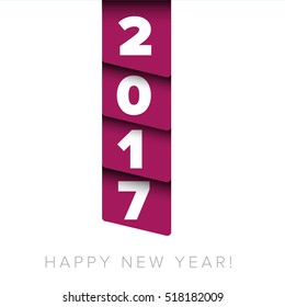 Happy New Year 2017 vector