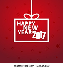 Happy new year 2017 vector background year for your artwork homepage or website. 2017 New Year shining banner vector illustration