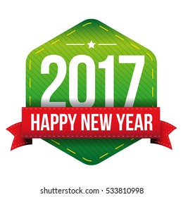 Happy New Year 2017 vector