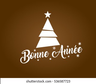 Happy new year 2017 vector (French Speak: Bonne Annee)