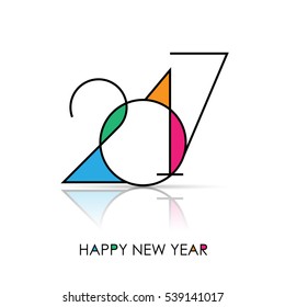 Happy new year 2017 vector background year of rooster can be use for your artwork homepage or website.