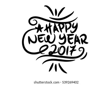Happy New Year 2017 Vector Illustration