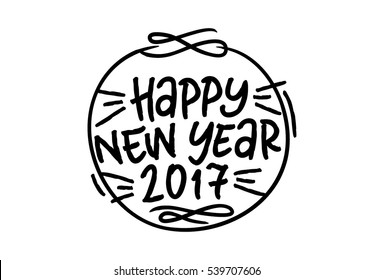 Happy New Year 2017 Vector Illustration