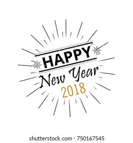 Happy new year 2017 Vector Design Background.