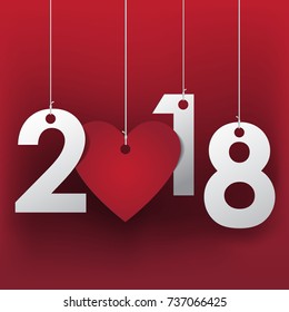 Happy New year 2018 background