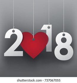 Happy New year 2018 background