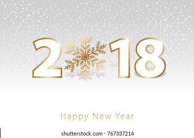 Happy New Year 2018 background