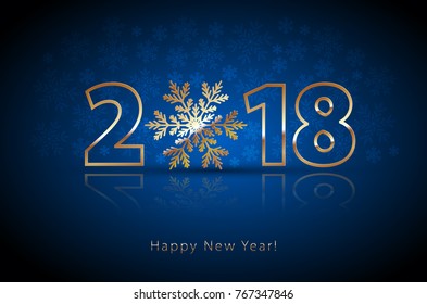 Happy New Year 2018 background