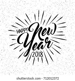 Happy New Year 2018 Card Design