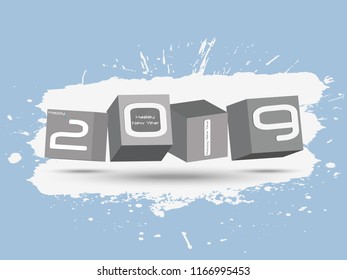 Happy new year 2018 creative design vector illustration for greeting card and abstract background...