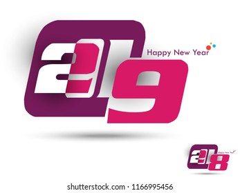 Happy new year 2018 creative design vector illustration for greeting card and abstract background...